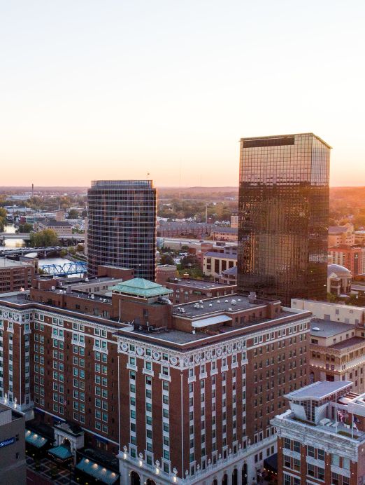 Grand Rapids Cityscape Sunset Cropped